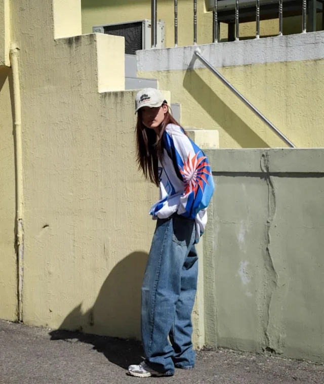 Martine Rose Hats Washed distressed embroidered baseball cap product detail image 21