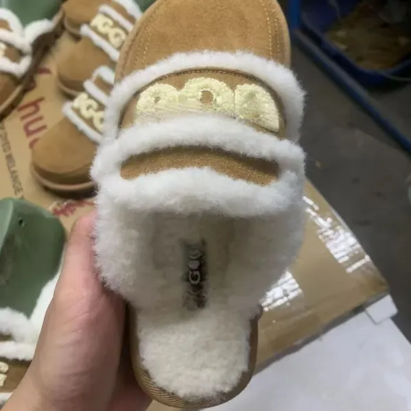 UGG Tasman Shearling Loafer Brown Slippers - 9