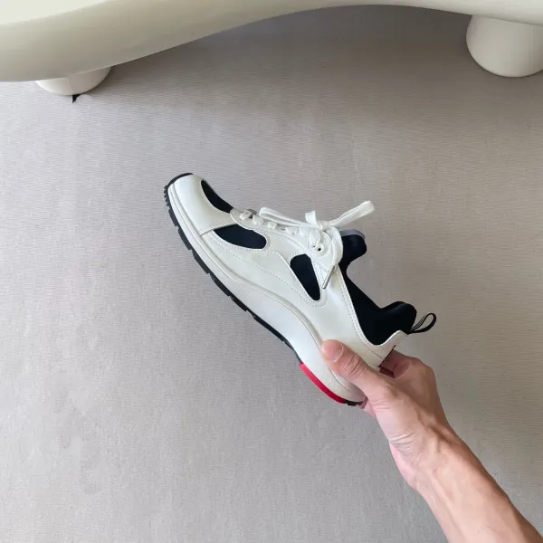 Dior B23 Low Gray White Red Sneakers - 4