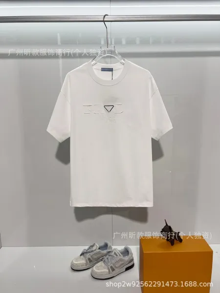 Prada Logo-Embossed Black T-Shirt - 41