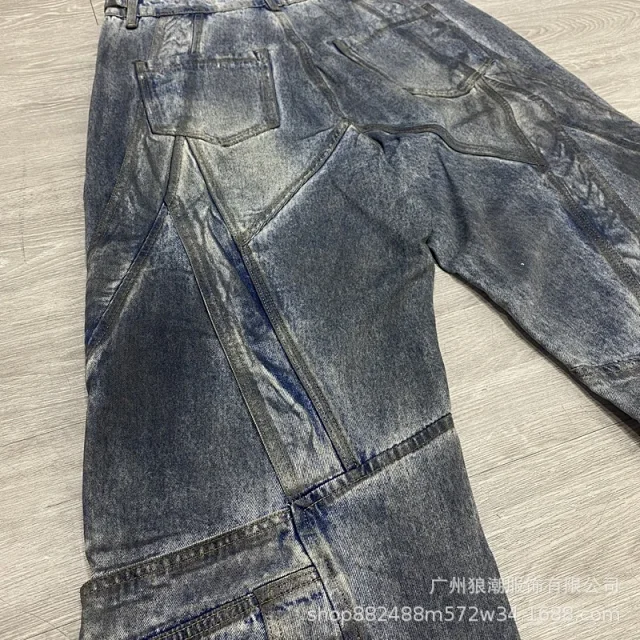 Unbranded Jeans Relaxed Straight-Leg Three-Stripe product detail image 32