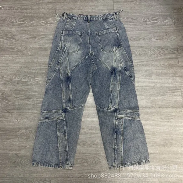 Distressed Denim Shorts Light Blue Shorts - 42