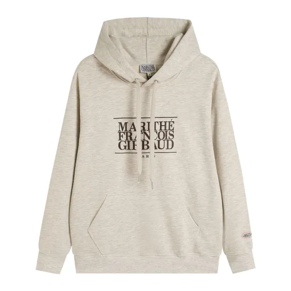 GRA Color-Block Hoodie Beige and Brown Hoodie - 58