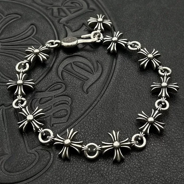 Chrome Hearts Jewelry Cross and Floral Chain Bracelet product detail image 30