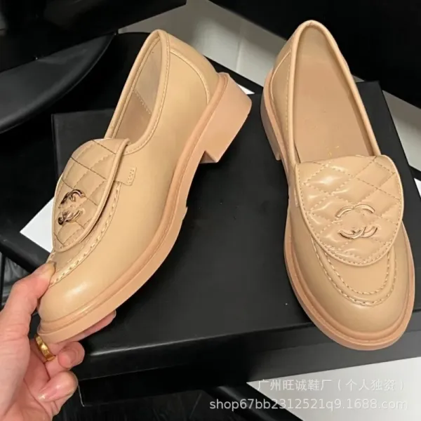 Chanel-inspired Quilted Loafers Black Slip-On Mules - 14