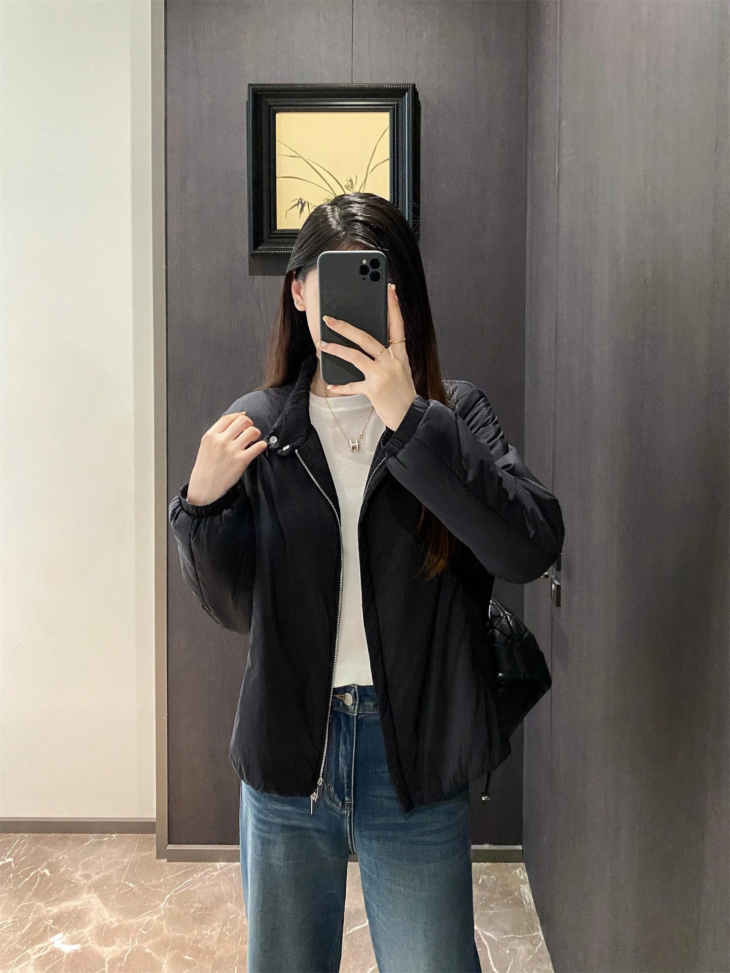 Design Lightweight Puffer Jacket in Off-White Outerwear - 12