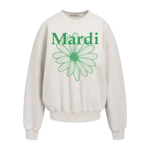 Maison Margiela Mardi Daisy Print White Hoodie - 27