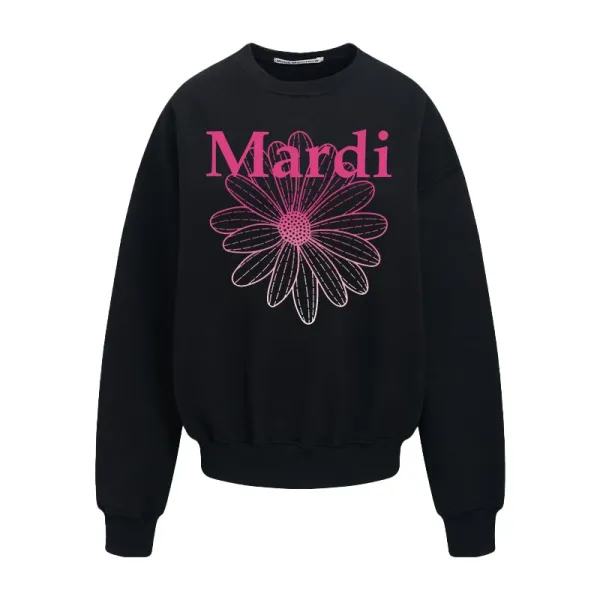 Maison Margiela Mardi Daisy Print Cream Hoodie - 5