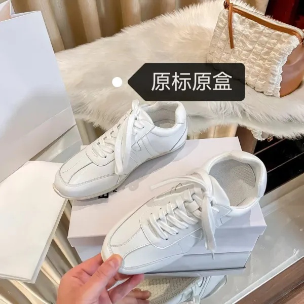 Design Suede Retro Runner Tan White Sneakers - 12