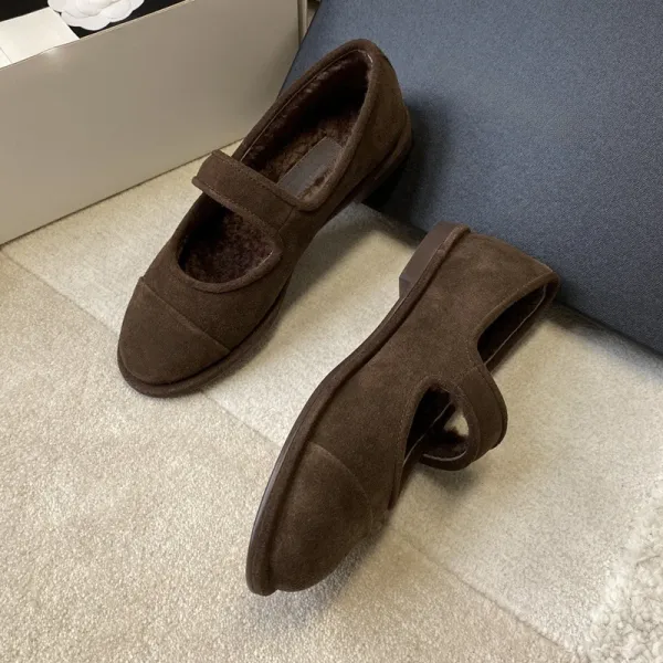 Gucci Horsebit Loafer Slippers Black Faux Suede Shearling-Trimmed Slip-Ons - 17