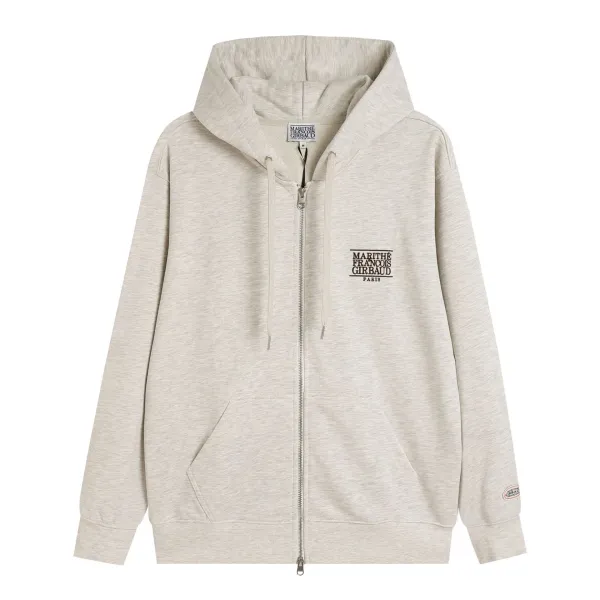 GRA Color-Block Hoodie Beige and Brown Hoodie - 91