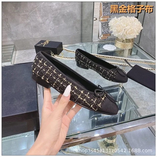 Unbranded Casual Shoes Two-tone cap-toe bow ballet flats product detail image 10