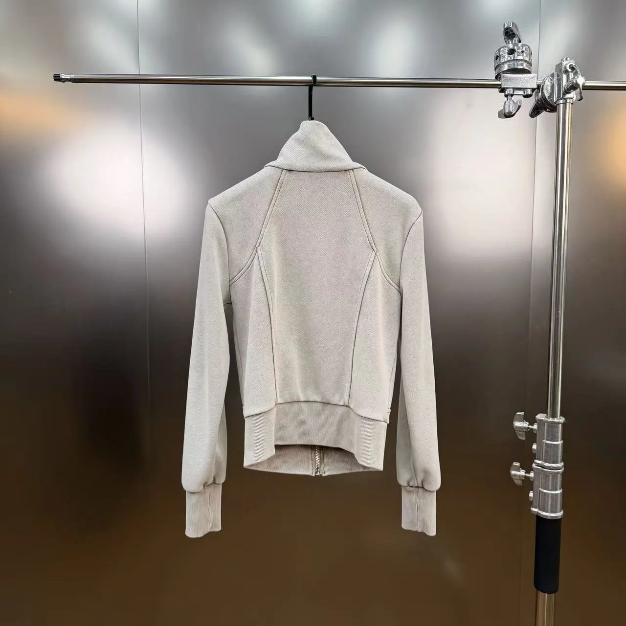 Gallery Dept. Utility Zip-Up Jacket and Wide-Leg Sweatpants Set in Light Gray and Black - 32