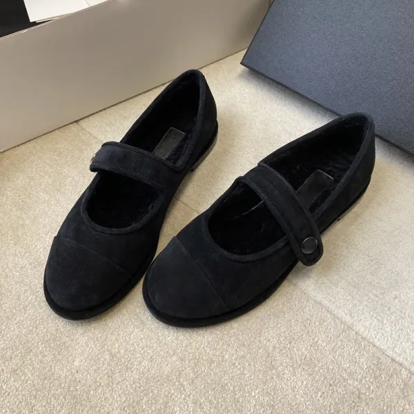 Gucci Horsebit Loafer Slippers Black Faux Suede Shearling-Trimmed Slip-Ons - 20