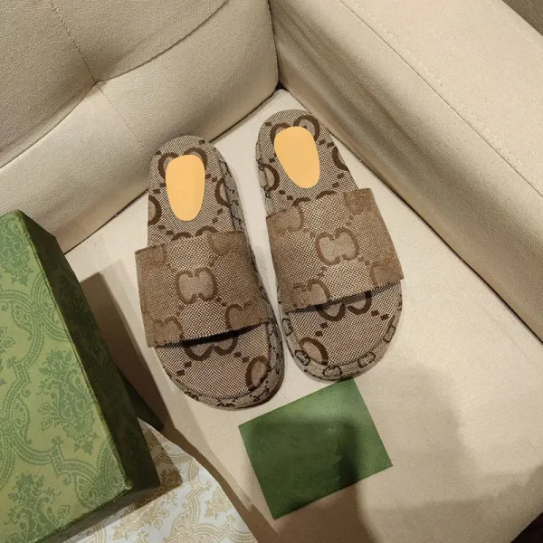 Gucci GG Marmont Slide Sandals Multicolor Slippers - 12
