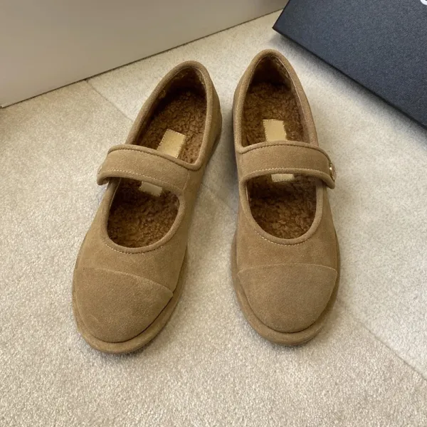 Gucci Horsebit Loafer Slippers Black Faux Suede Shearling-Trimmed Slip-Ons - 3