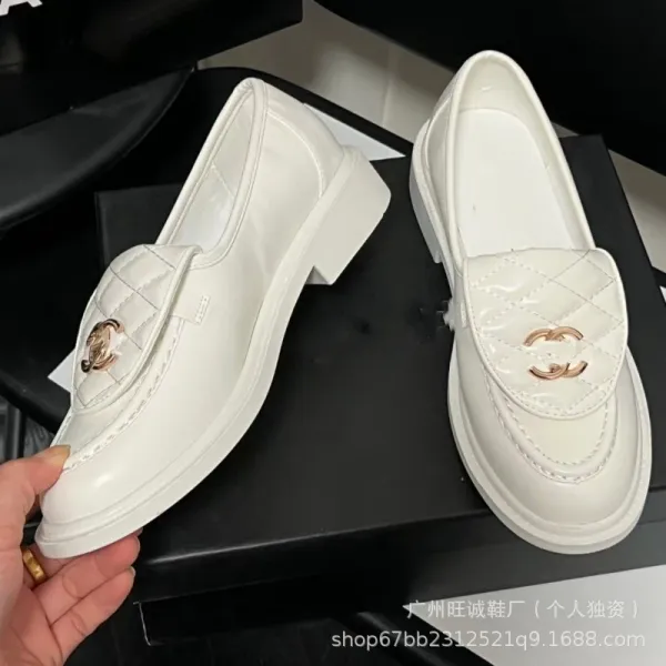 Chanel-inspired Quilted Loafers Black Slip-On Mules - 10