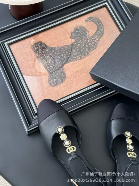 Chanel CC Camellia Embellished Mary Jane Heels Black - 8