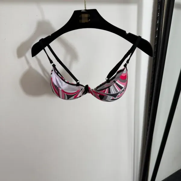 Philipp Plein x Pucci-Style Swirl Print Set: Bra, Thong, and Slip Dress - 14