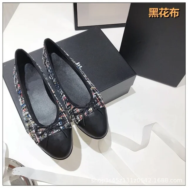 Unbranded Casual Shoes Two-tone cap-toe bow ballet flats product detail image 7