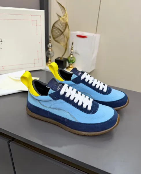 Maison Margiela Tabi Sneaker Blue Navy Yellow Sneakers - 6