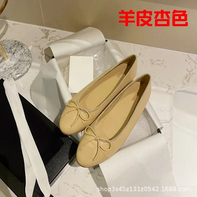 Unbranded Casual Shoes Two-tone cap-toe bow ballet flats product detail image 19