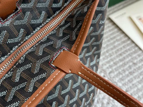 Goyard Saint Louis Tote Blue Canvas Handbag - 6
