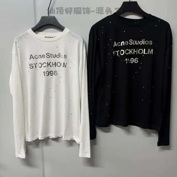 Acne Studios Stockholm 1996 Rhinestone-Embellished Black Sweatshirt - 4