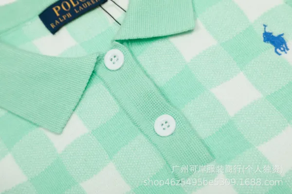 Polo Ralph Lauren Gingham Knit Polo Yellow - 27