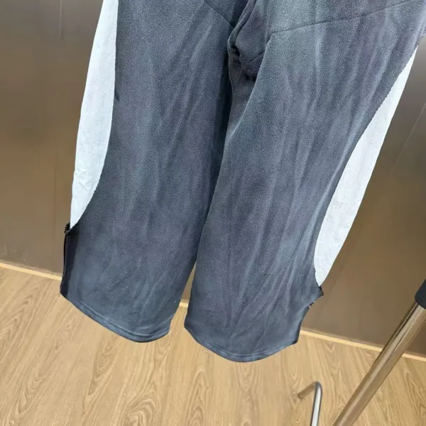 Adidas Originals Track Pants Gray/Black Three-Stripe Cutout Sweatpants - 12