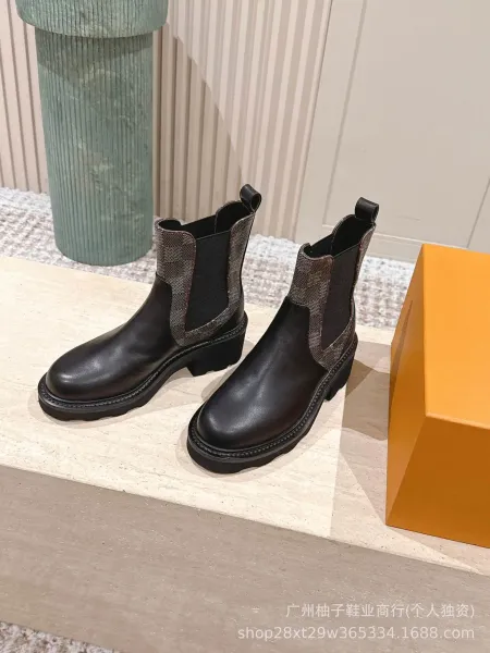 Louis Vuitton Monogram Chelsea Boots Brown - 14