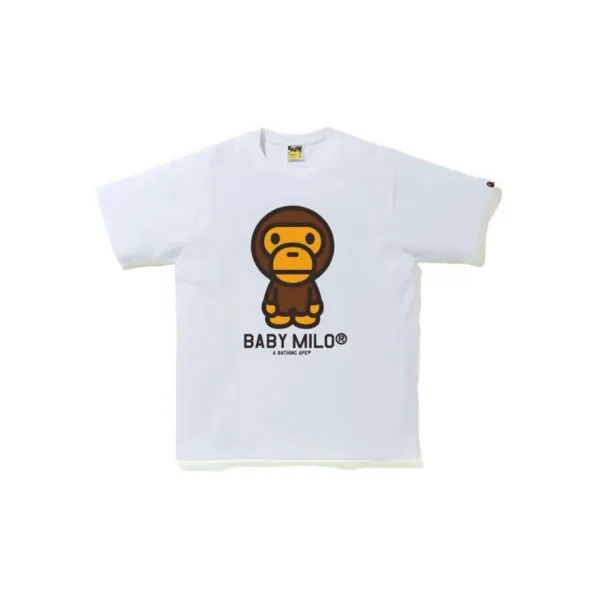 A Bathing Ape Baby Milo White T-Shirt - 1