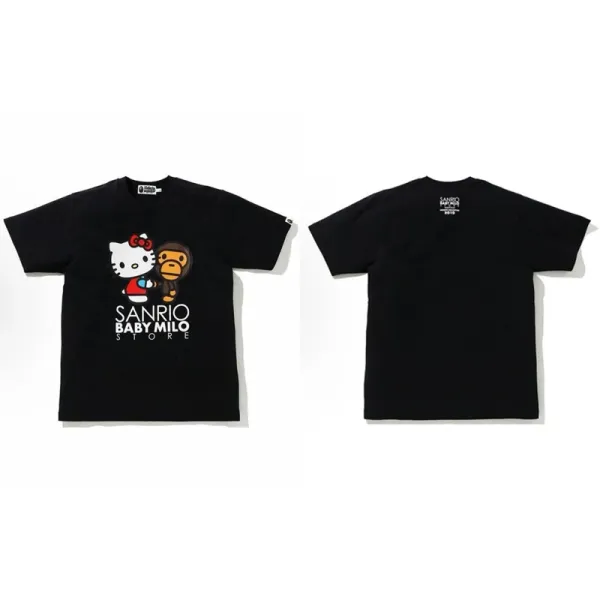 A Bathing Ape x Sanrio Baby Milo Black Graphic T-Shirt - 1