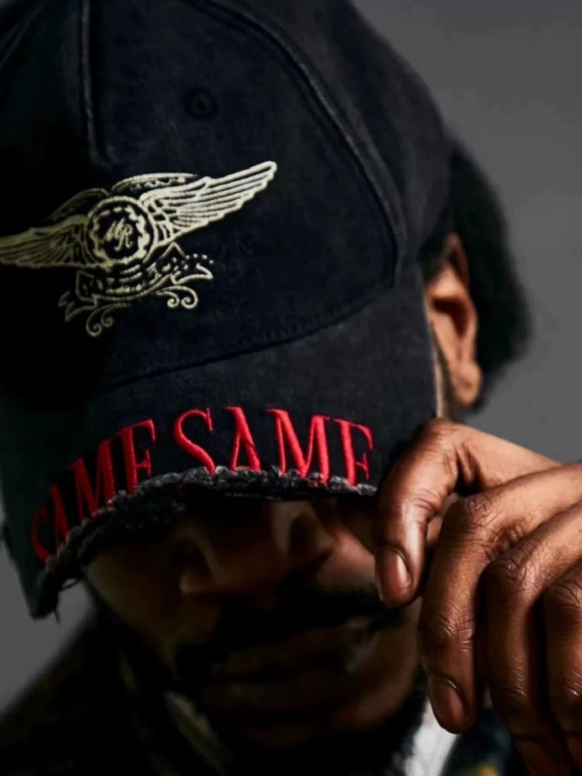 Martine Rose Distressed Beige Baseball Cap - 8