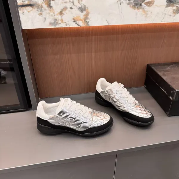 Dior B23 Silver Quilted Sneakers - 6