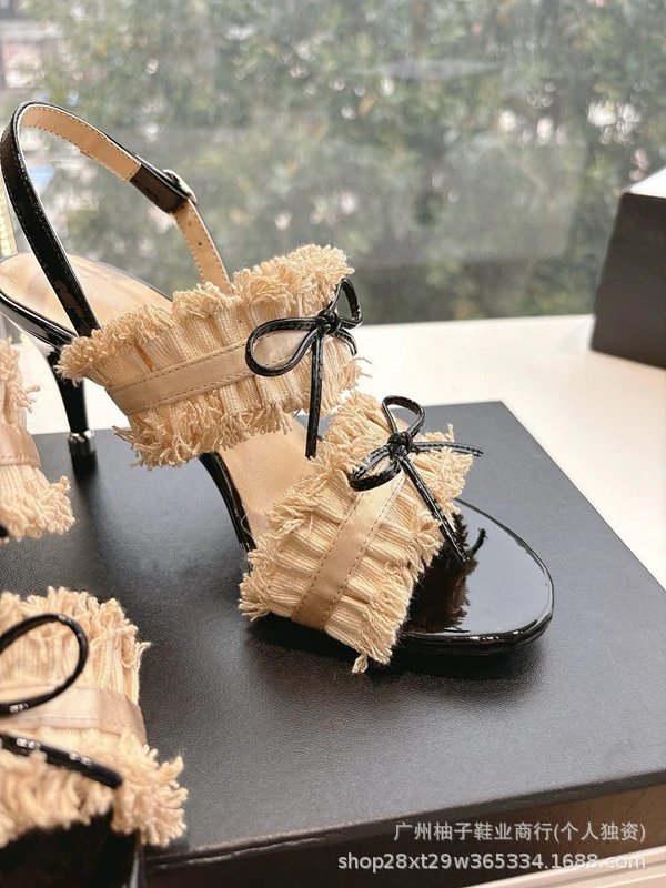 Dior J'Adior Ruffled Mule Black Heels - 25