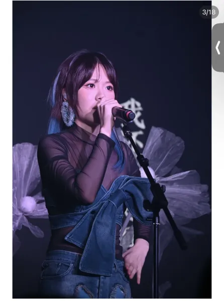 Off-White Denim Bow Mesh Top Blue/Black - 3