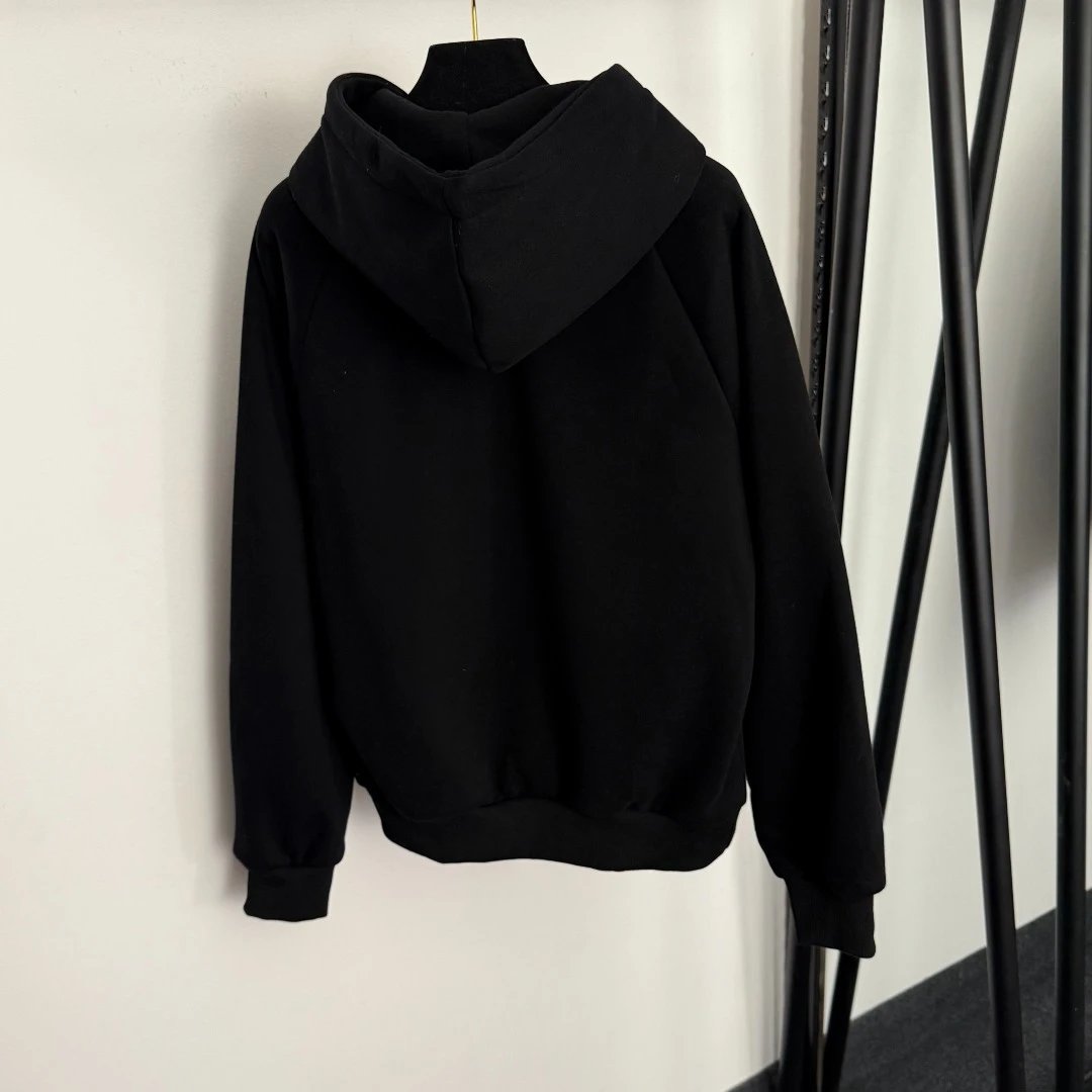 GRA Black Embroidered Hoodie and Sweatpants Set - 7