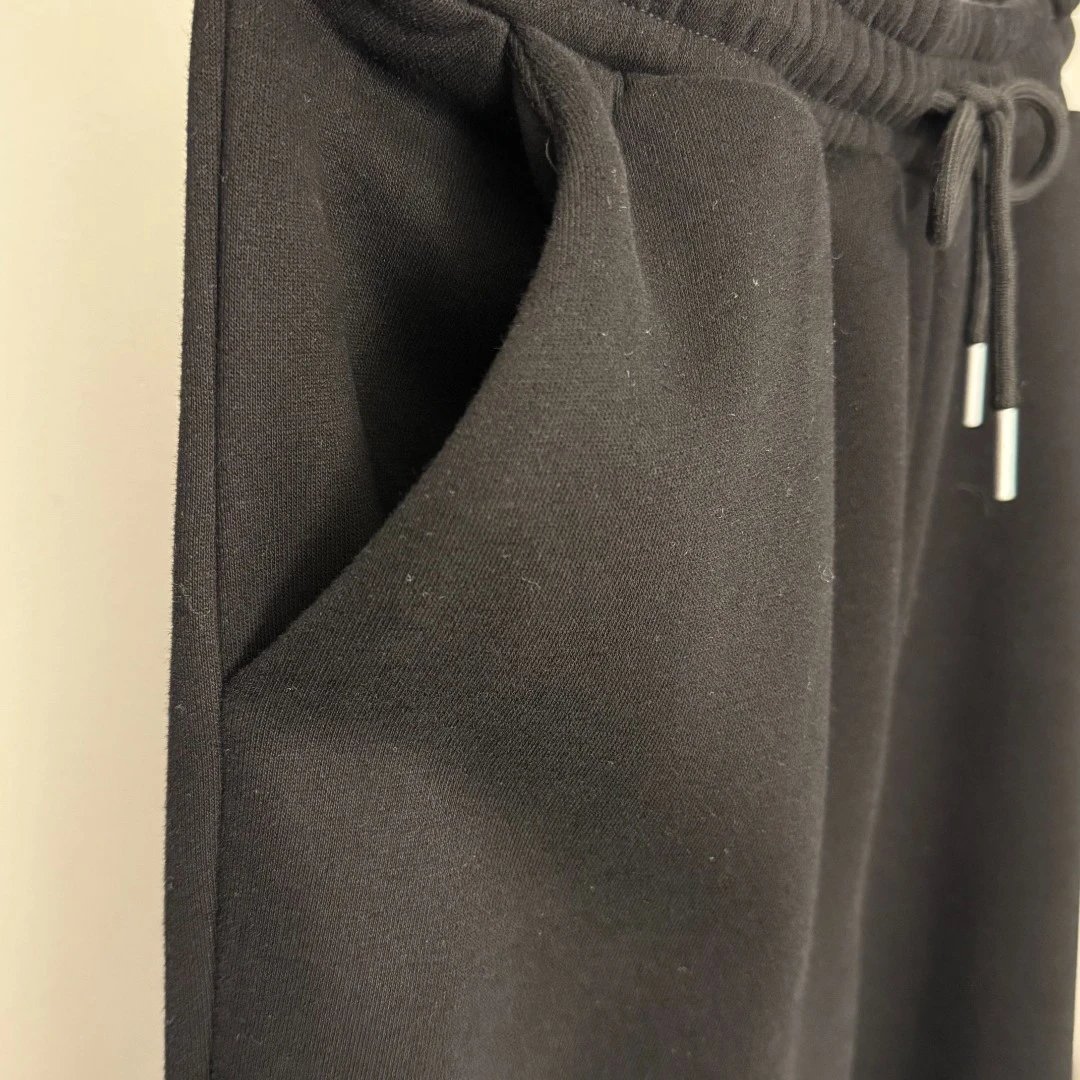 GRA Black Embroidered Hoodie and Sweatpants Set - 11