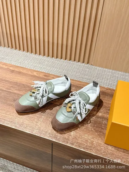 Off-White Diagonal Arrow Sneakers Blue and Lime Green Suede Casual Shoes - 16
