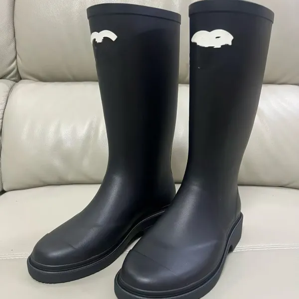 Saint Tears Eagle Logo Rain Boots Black - 7