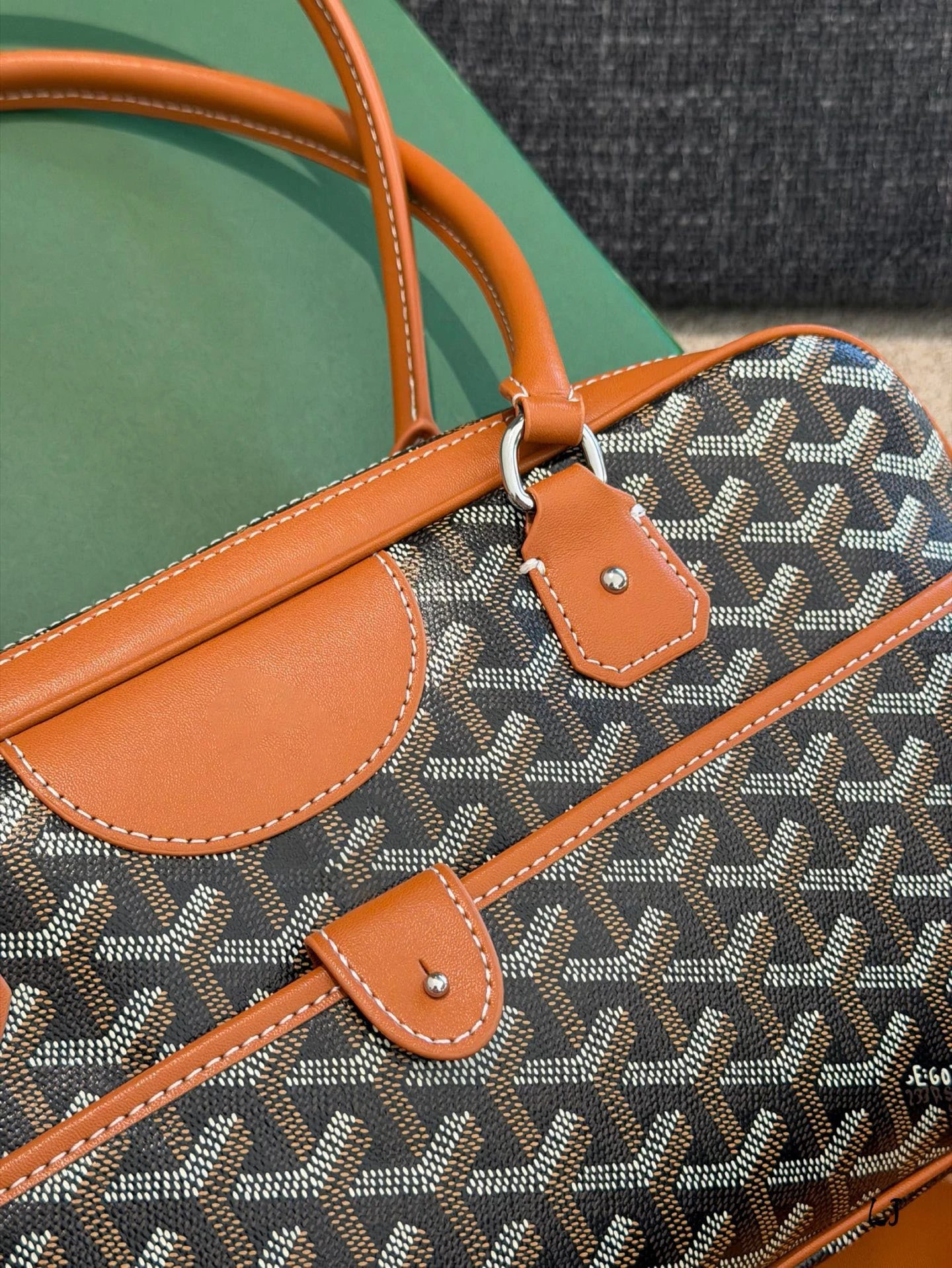 Goyard Saint Louis PM Orange Trim Handbag - 7