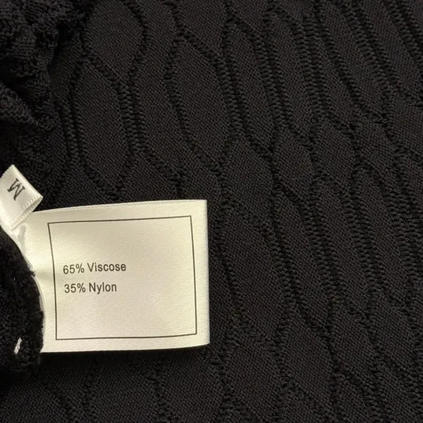 Balenciaga Knit Dress with Gold Shoulder Studs Black - 11