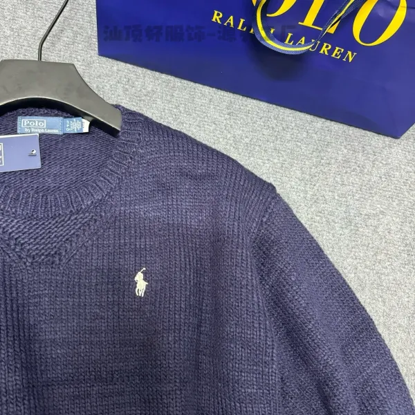 Polo Ralph Lauren x Tokyo Limited Edition V-Neck Knit Sweater Navy - 14