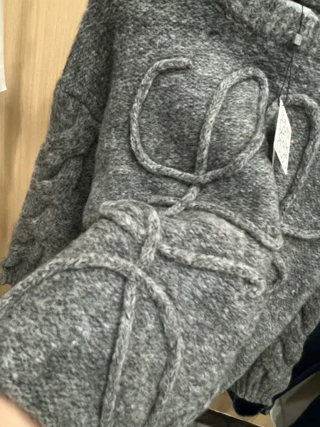 Loewe Anagram Knit Sweater Gray - 7