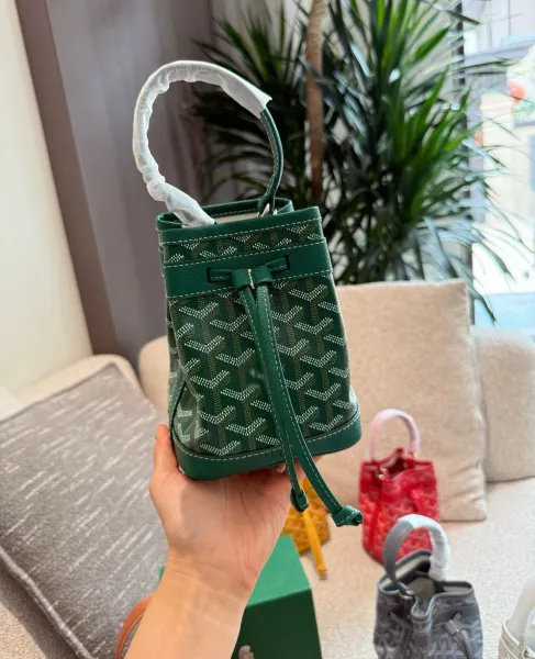 Goyard Saint Louis Mini Bucket Bag White - 6
