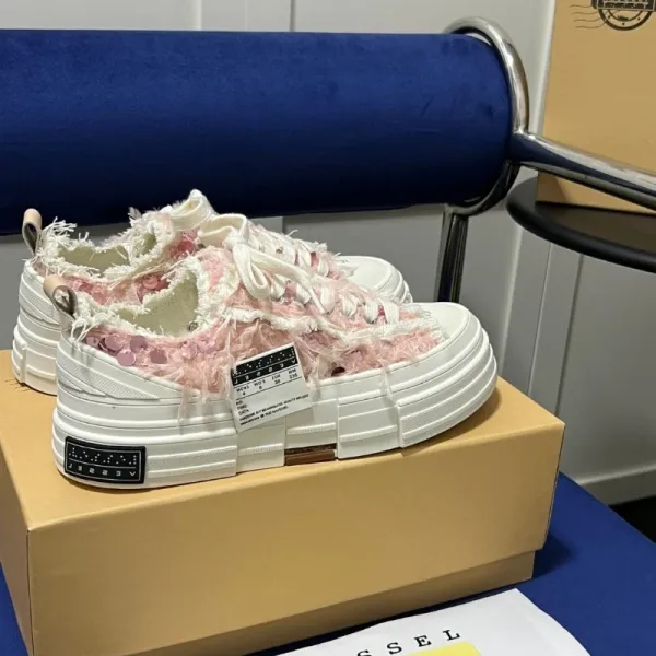 Saint Tears x Imposter London Deconstructed Pink Floral Sneakers - 4