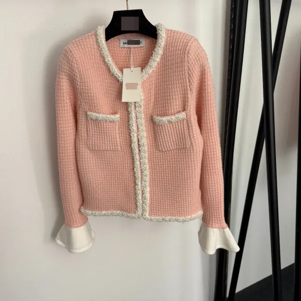 Chanel-Inspired Tweed Set Black and White Cardigan and Skirt - 9