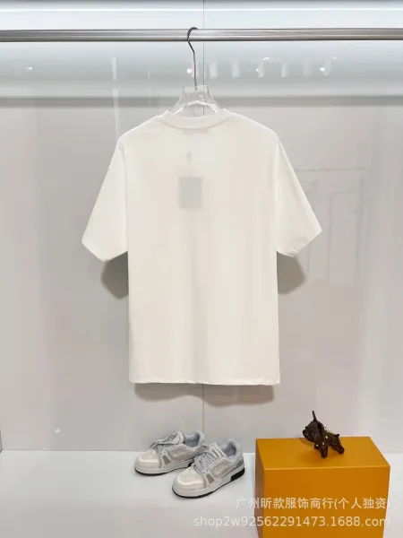Versace V-Lovers Cat Embroidery White T-Shirt - 30