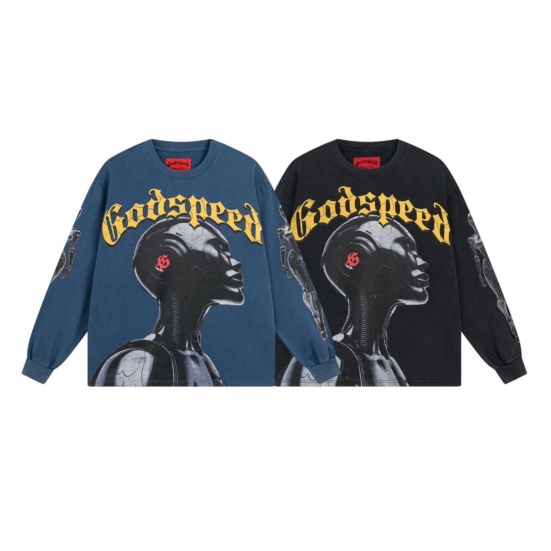 Godspeed T-Shirts Oversized Graphic Long-Sleeve T-Shirt image 3